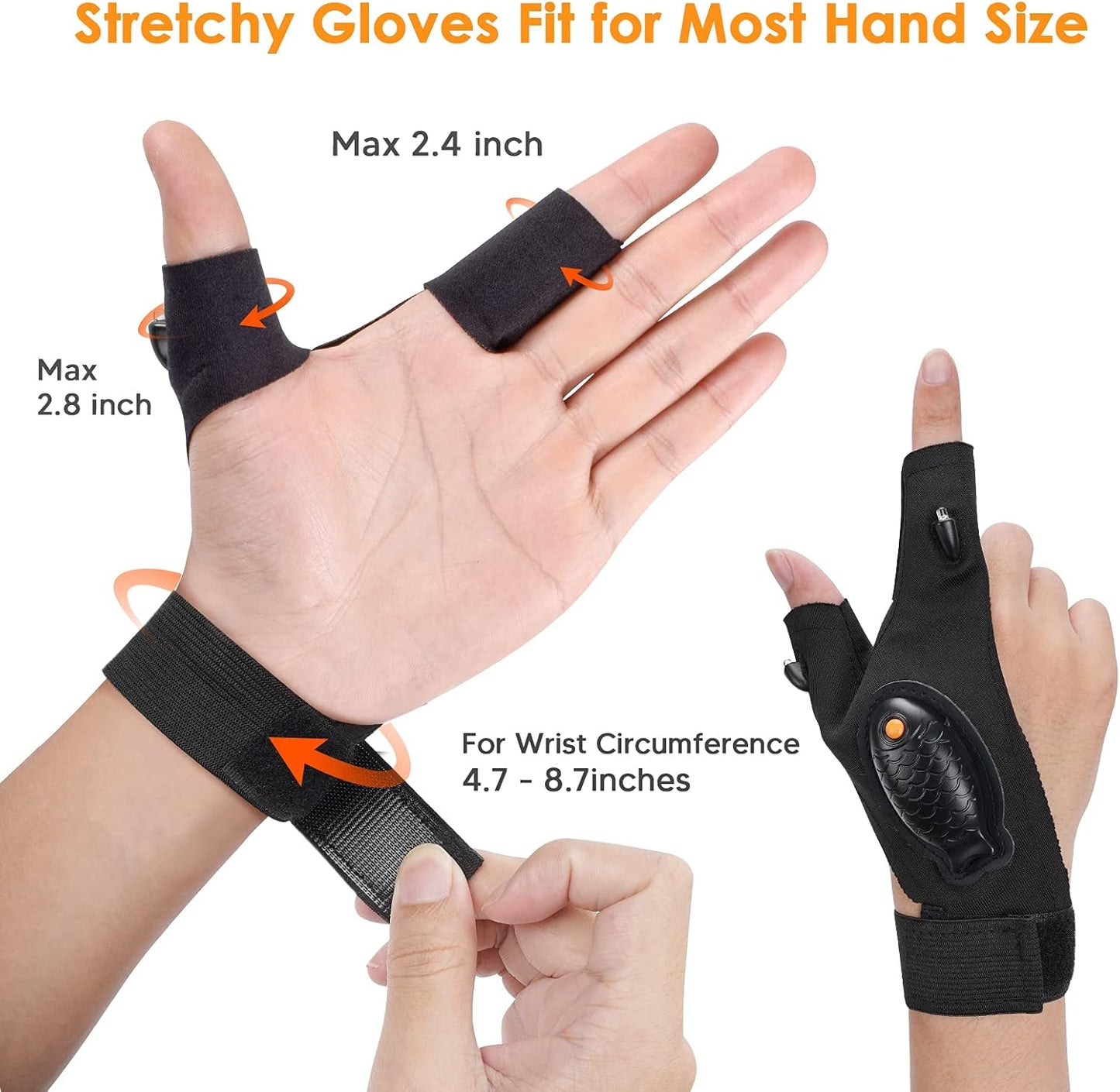 LED Flashlight Gloves